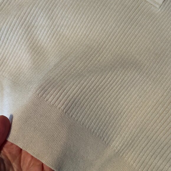 J. Crew Short-Sleeve Ribbed Polo Sweater (Size S) - Picture 4 of 8